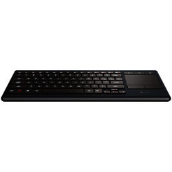 Logitech K830 Illuminated Living Room Wireless All-in-One Keyboard, Black